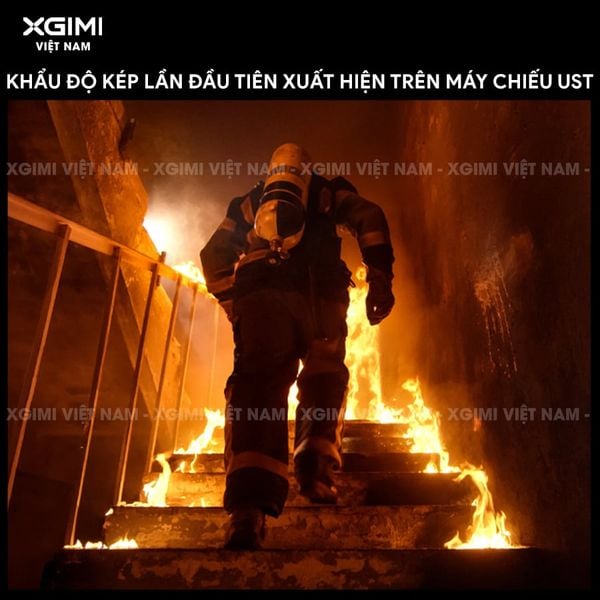 XGIMI AURA 3 Max - Máy chiếu siêu gần thông minh tích hợp Google TV, nguồn sáng RGB Triple-Laser, độ sáng 5700 ISO lumens, phân giải chuẩn 4K UHD, hỗ trợ các tính năng căn chỉnh thông minh, loa Harman Kardon và chuẩn Dolby Vision