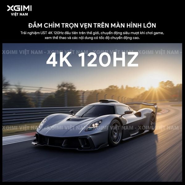 XGIMI AURA 3 Max - Máy chiếu siêu gần thông minh tích hợp Google TV, nguồn sáng RGB Triple-Laser, độ sáng 5700 ISO lumens, phân giải chuẩn 4K UHD, hỗ trợ các tính năng căn chỉnh thông minh, loa Harman Kardon và chuẩn Dolby Vision