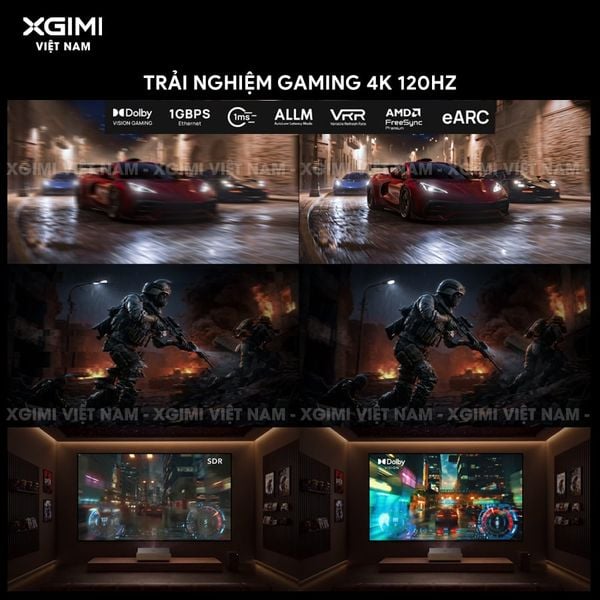 XGIMI AURA 3 Max - Máy chiếu siêu gần thông minh tích hợp Google TV, nguồn sáng RGB Triple-Laser, độ sáng 5700 ISO lumens, phân giải chuẩn 4K UHD, hỗ trợ các tính năng căn chỉnh thông minh, loa Harman Kardon và chuẩn Dolby Vision
