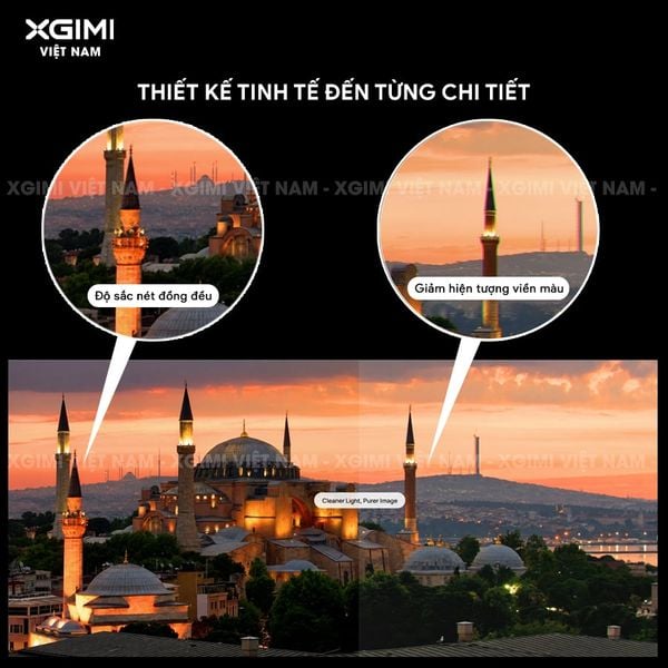 XGIMI AURA 3 Max - Máy chiếu siêu gần thông minh tích hợp Google TV, nguồn sáng RGB Triple-Laser, độ sáng 5700 ISO lumens, phân giải chuẩn 4K UHD, hỗ trợ các tính năng căn chỉnh thông minh, loa Harman Kardon và chuẩn Dolby Vision