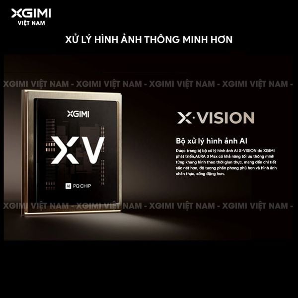 XGIMI AURA 3 Max - Máy chiếu siêu gần thông minh tích hợp Google TV, nguồn sáng RGB Triple-Laser, độ sáng 5700 ISO lumens, phân giải chuẩn 4K UHD, hỗ trợ các tính năng căn chỉnh thông minh, loa Harman Kardon và chuẩn Dolby Vision