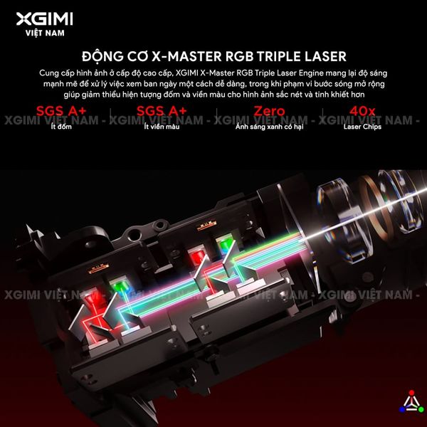 XGIMI Horizon 20 Pro - Máy chiếu 4K thông minh tích hợp Google TV, sử dụng công nghệ RGB Triple Laser, độ phân giải chuẩn 4K UHD, độ sáng 4100 ISO Lumens, đạt chứng nhận IMAX Enhanced & Dolby Vision và tích hợp loa Harman Kardon