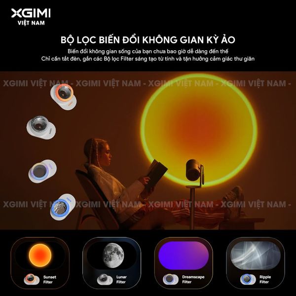 XGIMI MoGo 4 - Máy chiếu di động thông minh tích hợp Google TV & Netflix bản quyền, độ sáng 450 ISO lumens, độ phân giải chuẩn Full HD, thiết kế chân Gimbal xoay 360 độ linh hoạt và Pin tích hợp 71.28Wh