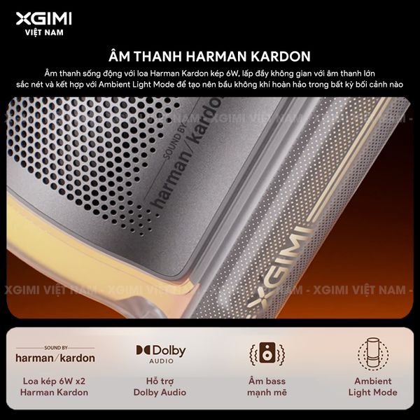 XGIMI MoGo 4 Laser - Máy chiếu di động thông minh tích hợp Google TV & Netflix bản quyền, độ sáng 550 ISO lumens, độ phân giải chuẩn Full HD, thiết kế chân Gimbal xoay 360 độ linh hoạt và Pin tích hợp 71.28Wh