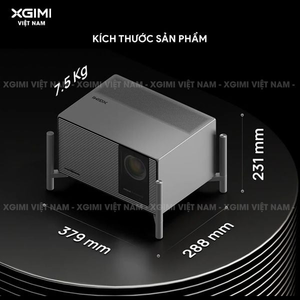XGIMI Titan Noir - Máy chiếu 4K thông minh cao cấp, sử dụng công nghệ RGB Triple-Laser, độ phân giải chuẩn 4K UHD, độ sáng 4.800 ISO Lumens, đạt chứng nhận IMAX Enhanced & Dolby Vision và tích hợp loa Harman Kardon