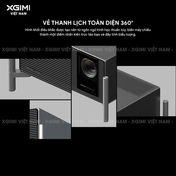 XGIMI Titan Noir Max - Máy chiếu 4K thông minh cao cấp, sử dụng công nghệ RGB Triple-Laser, độ phân giải chuẩn 4K UHD, độ sáng 7.000 ISO Lumens, đạt chứng nhận IMAX Enhanced & Dolby Vision và tích hợp loa Harman Kardon