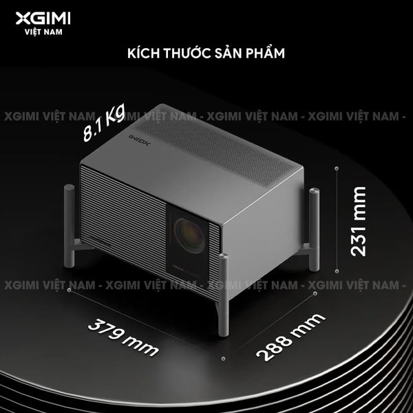 XGIMI Titan Noir Max - Máy chiếu 4K thông minh cao cấp, sử dụng công nghệ RGB Triple-Laser, độ phân giải chuẩn 4K UHD, độ sáng 7.000 ISO Lumens, đạt chứng nhận IMAX Enhanced & Dolby Vision và tích hợp loa Harman Kardon