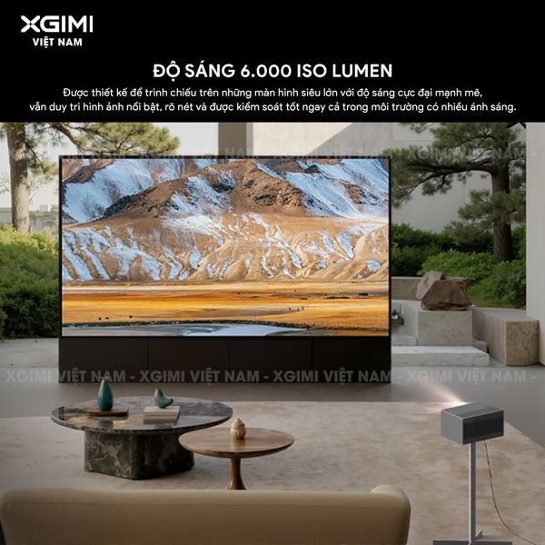 XGIMI Titan Noir Pro - Máy chiếu 4K thông minh cao cấp, sử dụng công nghệ RGB Triple-Laser, độ phân giải chuẩn 4K UHD, độ sáng 6.000 ISO Lumens, đạt chứng nhận IMAX Enhanced & Dolby Vision và tích hợp loa Harman Kardon