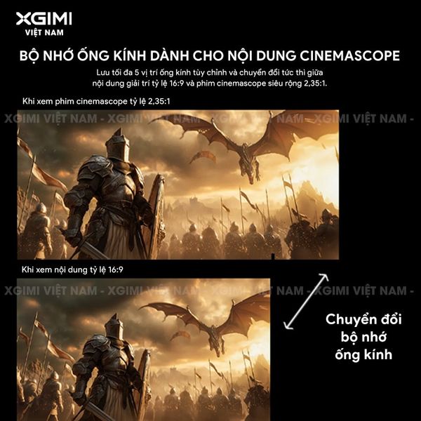 XGIMI Titan Noir Pro - Máy chiếu 4K thông minh cao cấp, sử dụng công nghệ RGB Triple-Laser, độ phân giải chuẩn 4K UHD, độ sáng 6.000 ISO Lumens, đạt chứng nhận IMAX Enhanced & Dolby Vision và tích hợp loa Harman Kardon