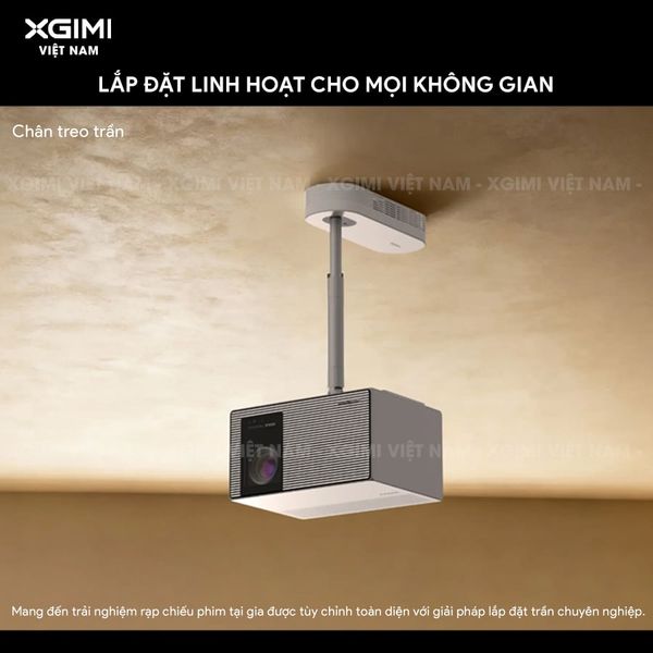 XGIMI Titan Noir Pro - Máy chiếu 4K thông minh cao cấp, sử dụng công nghệ RGB Triple-Laser, độ phân giải chuẩn 4K UHD, độ sáng 6.000 ISO Lumens, đạt chứng nhận IMAX Enhanced & Dolby Vision và tích hợp loa Harman Kardon