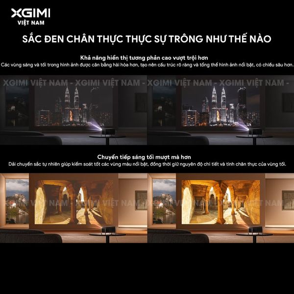 XGIMI Titan Noir Pro - Máy chiếu 4K thông minh cao cấp, sử dụng công nghệ RGB Triple-Laser, độ phân giải chuẩn 4K UHD, độ sáng 6.000 ISO Lumens, đạt chứng nhận IMAX Enhanced & Dolby Vision và tích hợp loa Harman Kardon