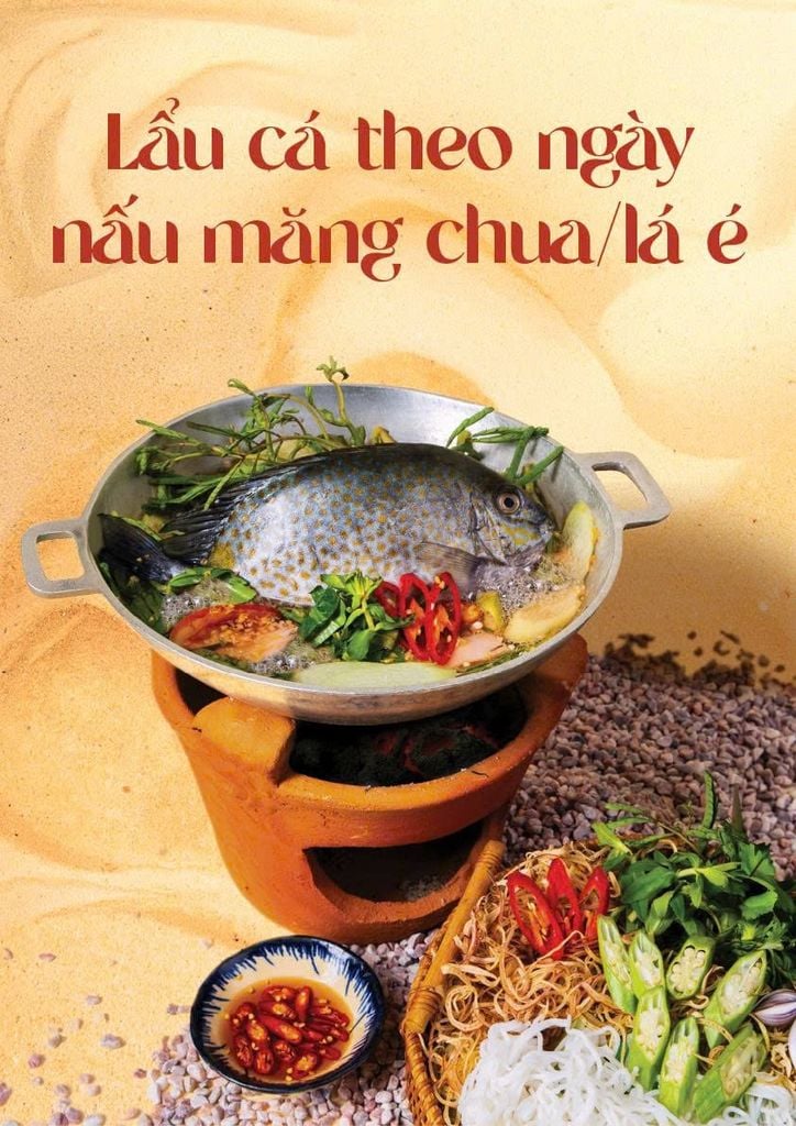  Lẩu cá theo ngày nấu măng chua/ lá é (*Mới) 