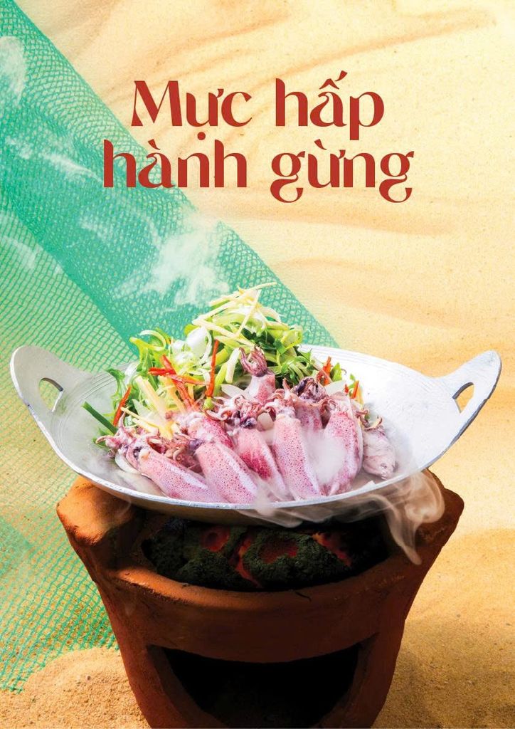  Mực hấp hành gừng (*Mới) 