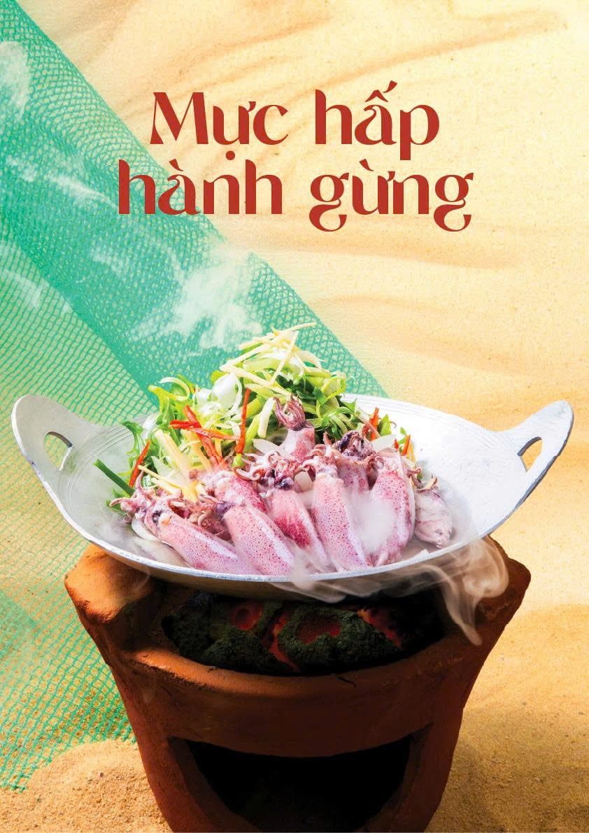  Mực hấp hành gừng (*Mới) 