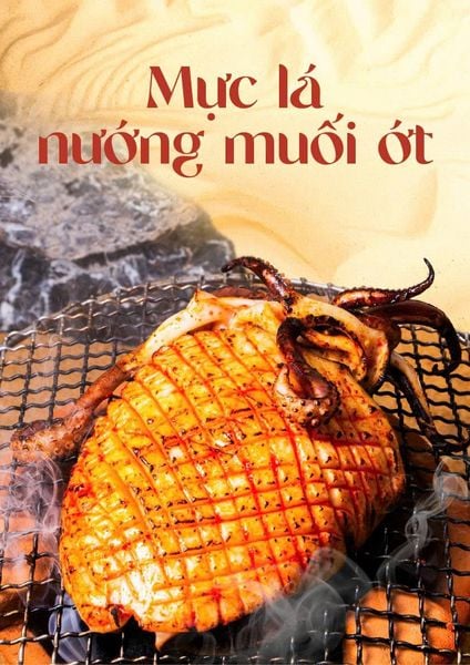  Mực lá nướng muối ớt (*Mới) 