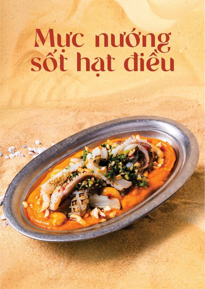 Mực nướng sốt hạt điều (*Mới) 