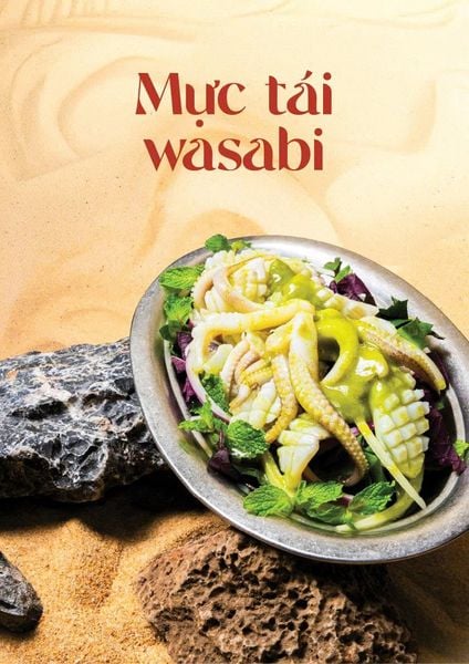  Mực tái wasabi (*Mới) 