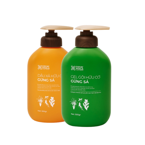  Combo Chăm Sóc Tóc Bết Dầu Gel Gội Gừng Sả Cỏ Cây Hoa Lá 