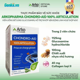  Arkopharma CHONDRO-AID 100% Articulation - Viên uống bổ sung glucosamin hỗ trợ khớp vận động linh hoạt 