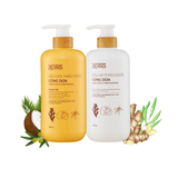  Combo Dầu Gội Xả Thảo Dược Gừng Dừa Cỏ Cây Hoa Lá 650G Sạch Gàu Ngứa 