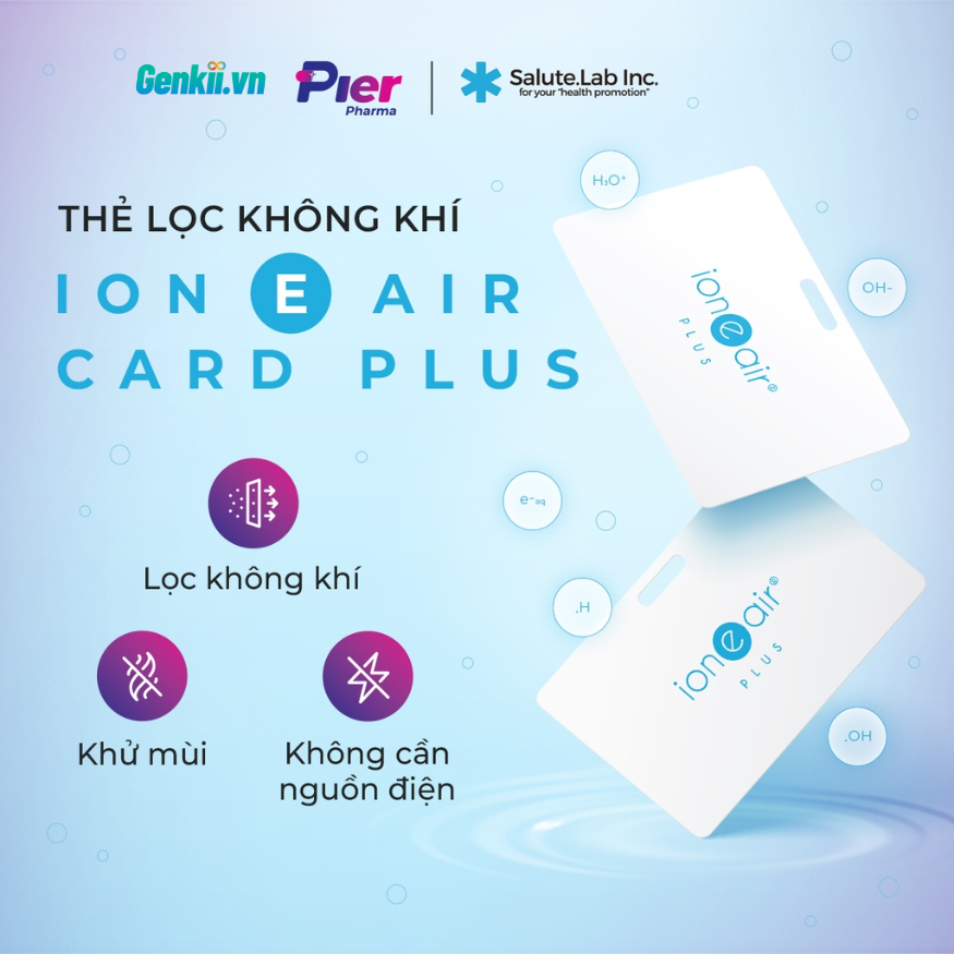  Thẻ lọc không khí - khử mùi ion e air Card Plus 