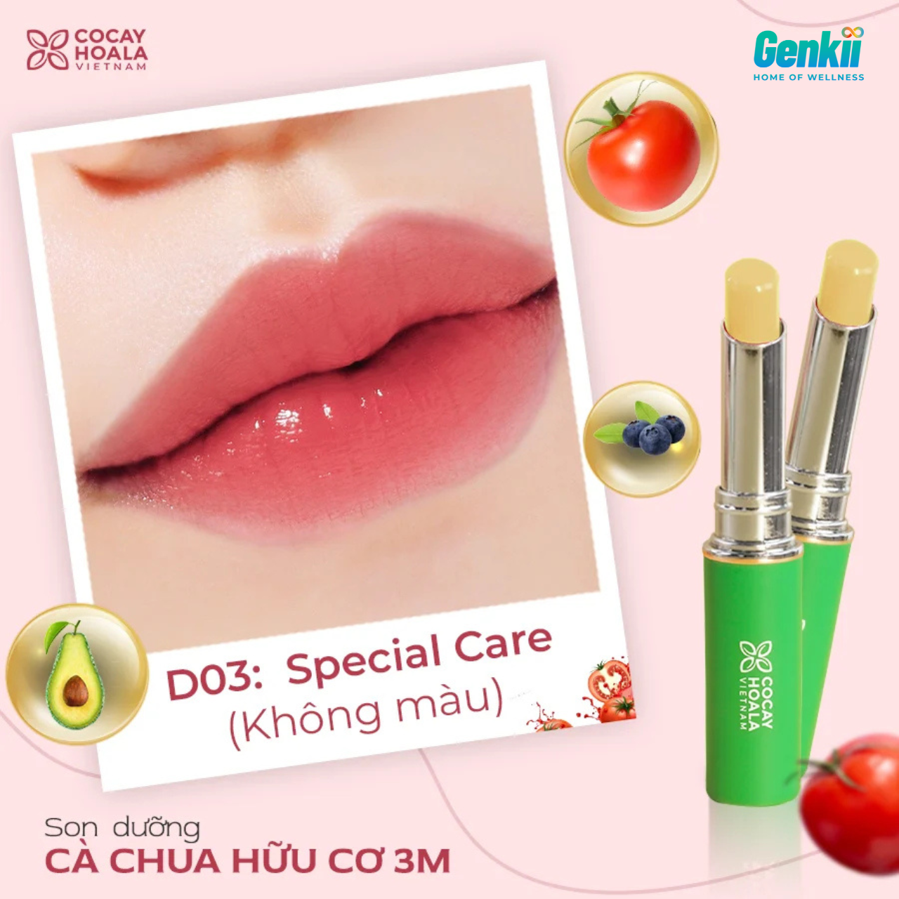  Son dưỡng cà chua 3M Cỏ Cây Hoa Lá 1,5g 