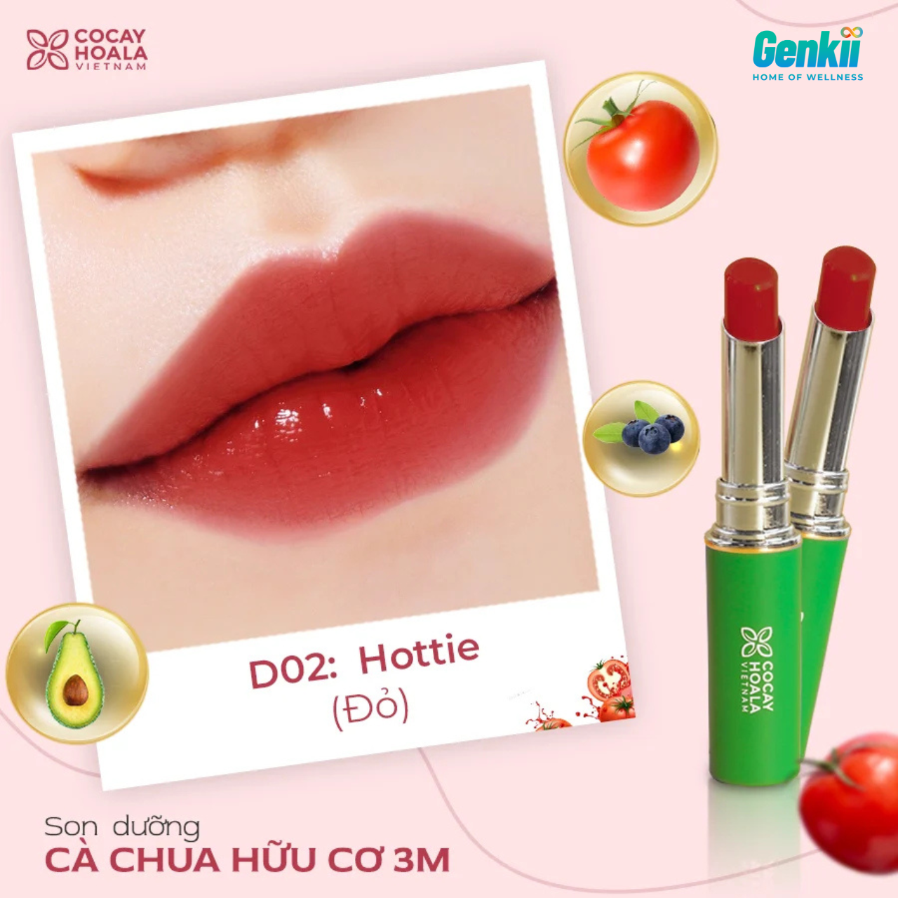  Son dưỡng cà chua 3M Cỏ Cây Hoa Lá 1,5g 