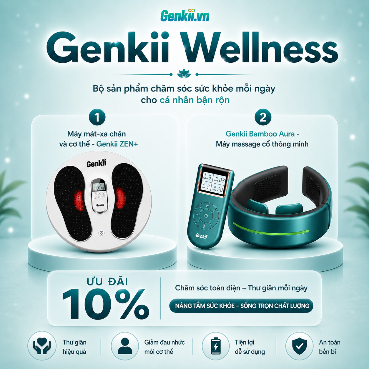  Combo Genkii Wellness - Chăm sóc cá nhân 
