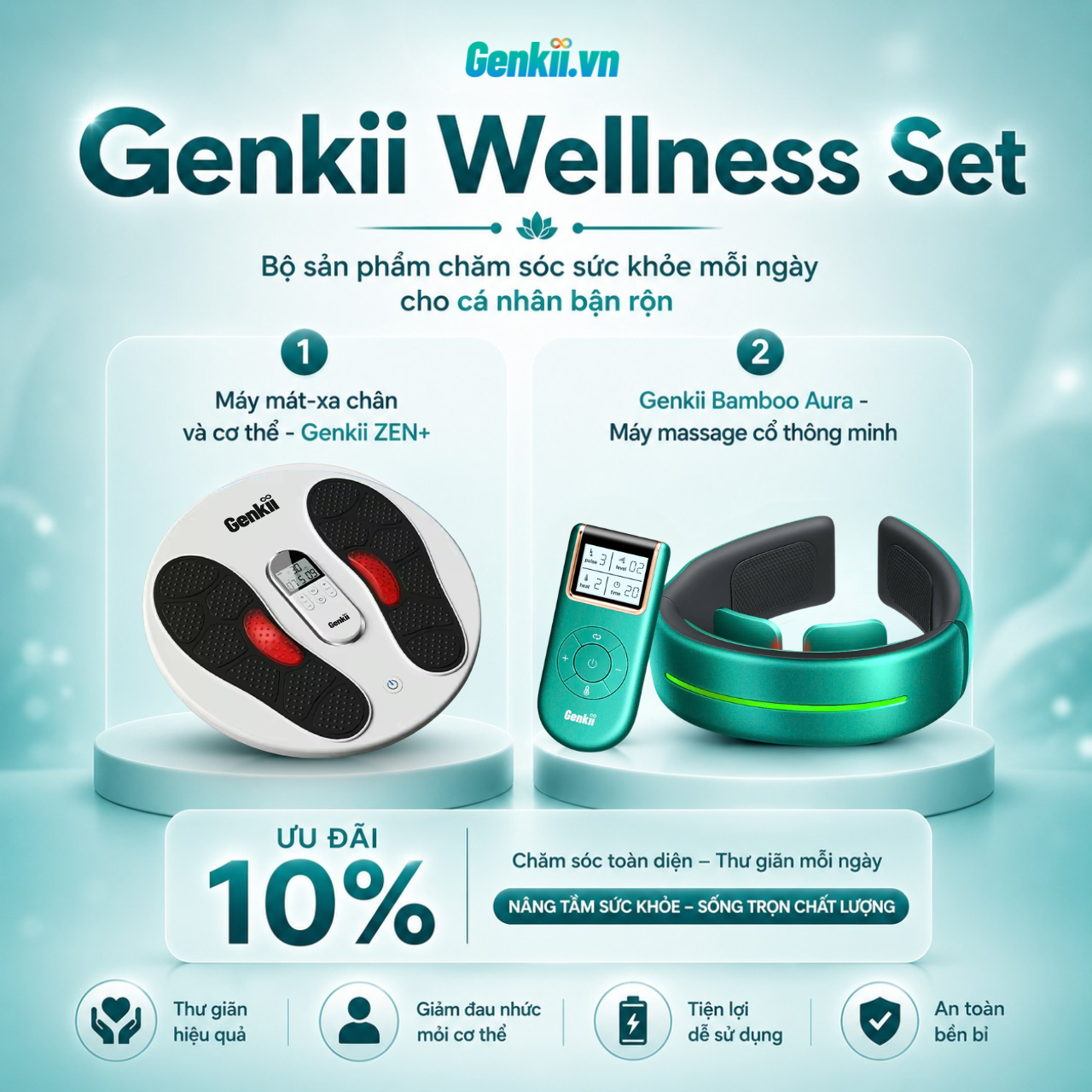  Combo Genkii Wellness - Chăm sóc cá nhân 