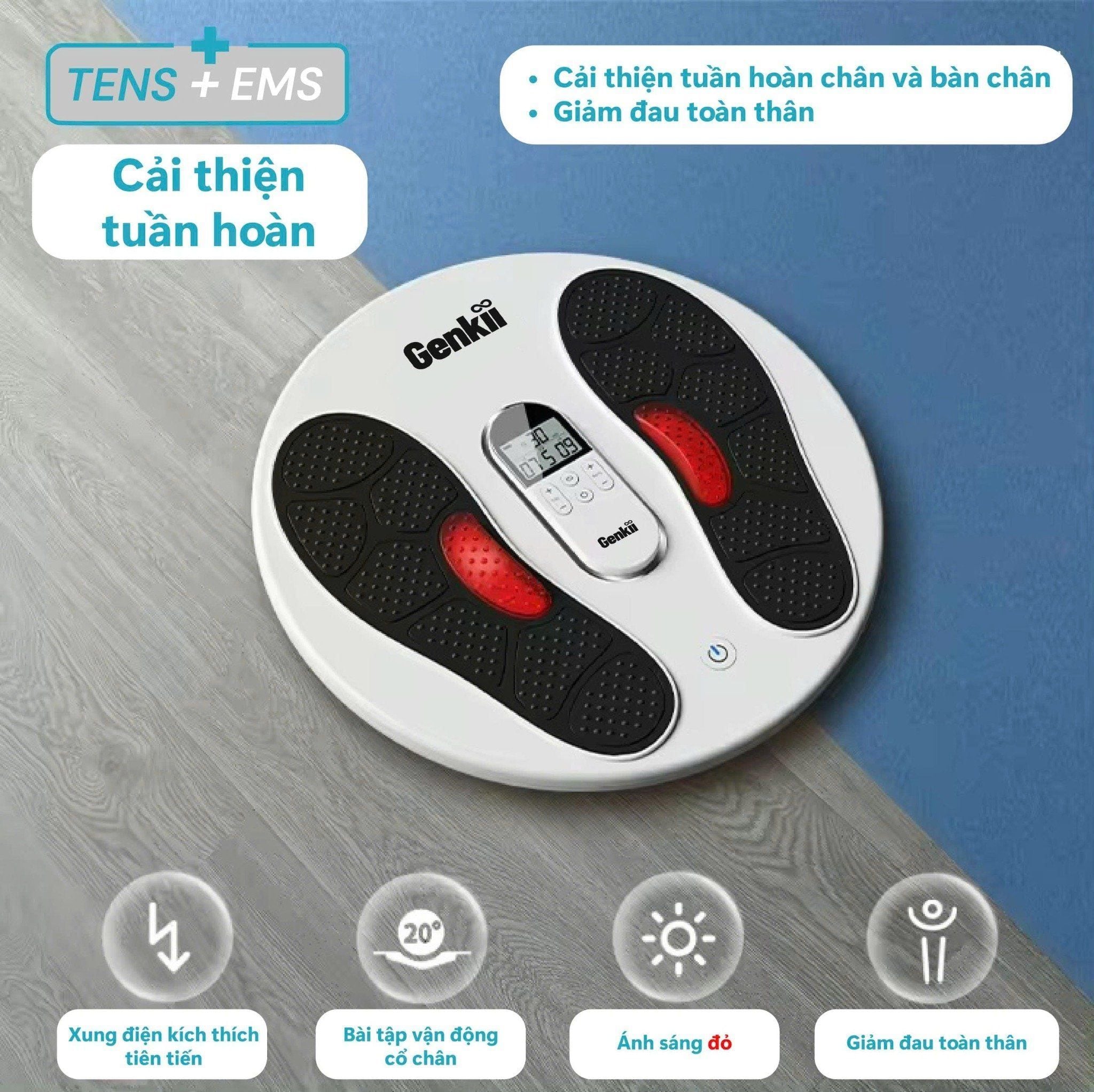  Thùng 6 máy mát-xa chân và cơ thể - Genkii ZEN+ ( Mix 2 màu đen trắng) 