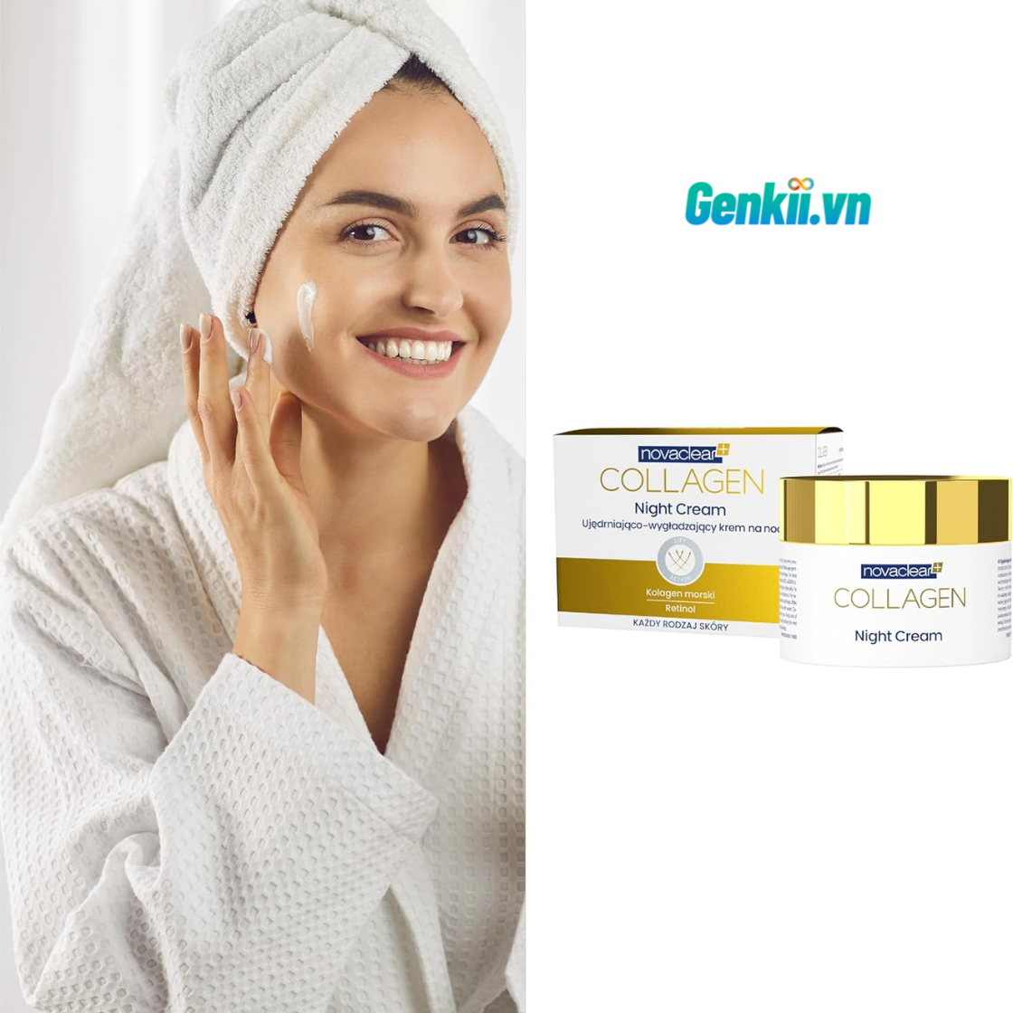  Novaclear Collagen Night Cream - Kem dưỡng da ban đêm 