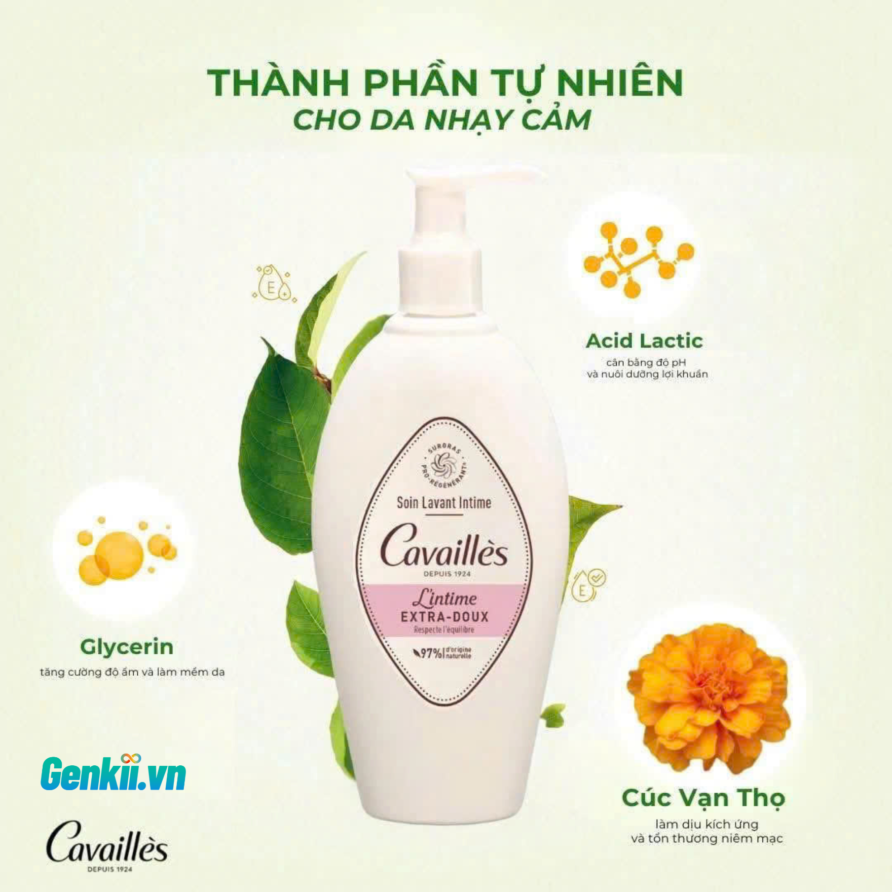  Dung Dịch Vệ Sinh Phụ Nữ Cavaillès L’intime 250 ML 