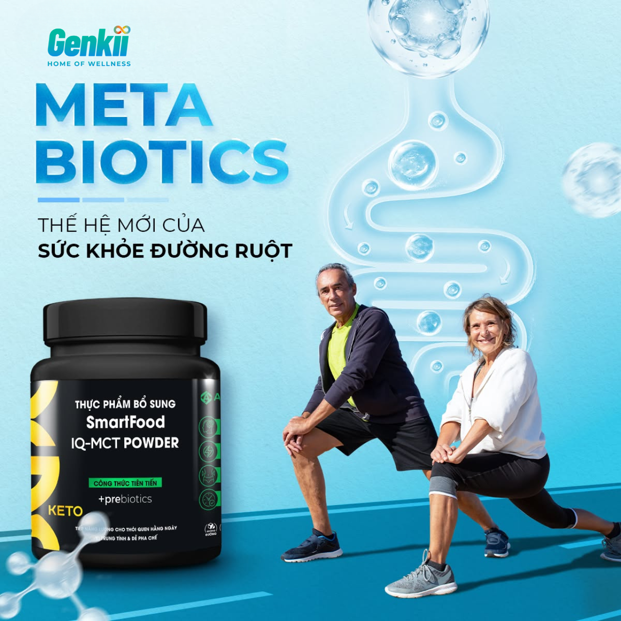  SmartFood IQ-МСТ powder - TPBS Smartfood dầu MCT với  prebiotic và metabiotic 