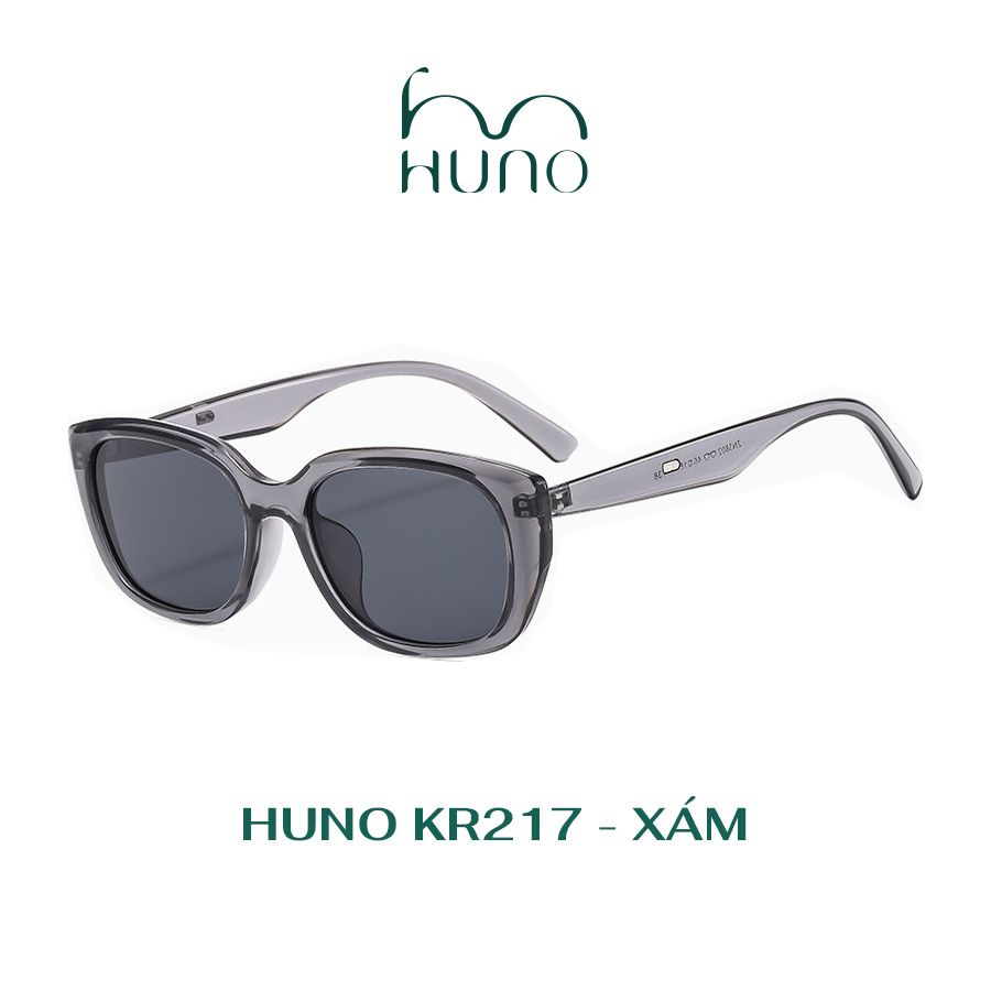 Kính râm hồng phấn HUNO, Kính mát thời trang Nam Nữ mắt mèo y2k, chống