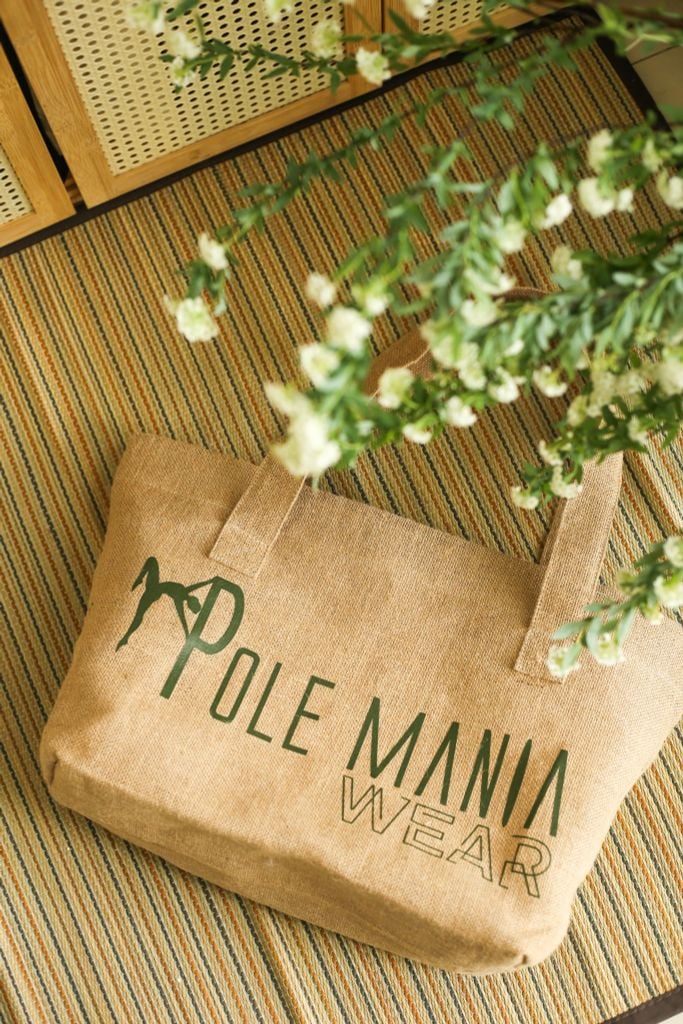  Pole Mania Tote Bag - Beige 