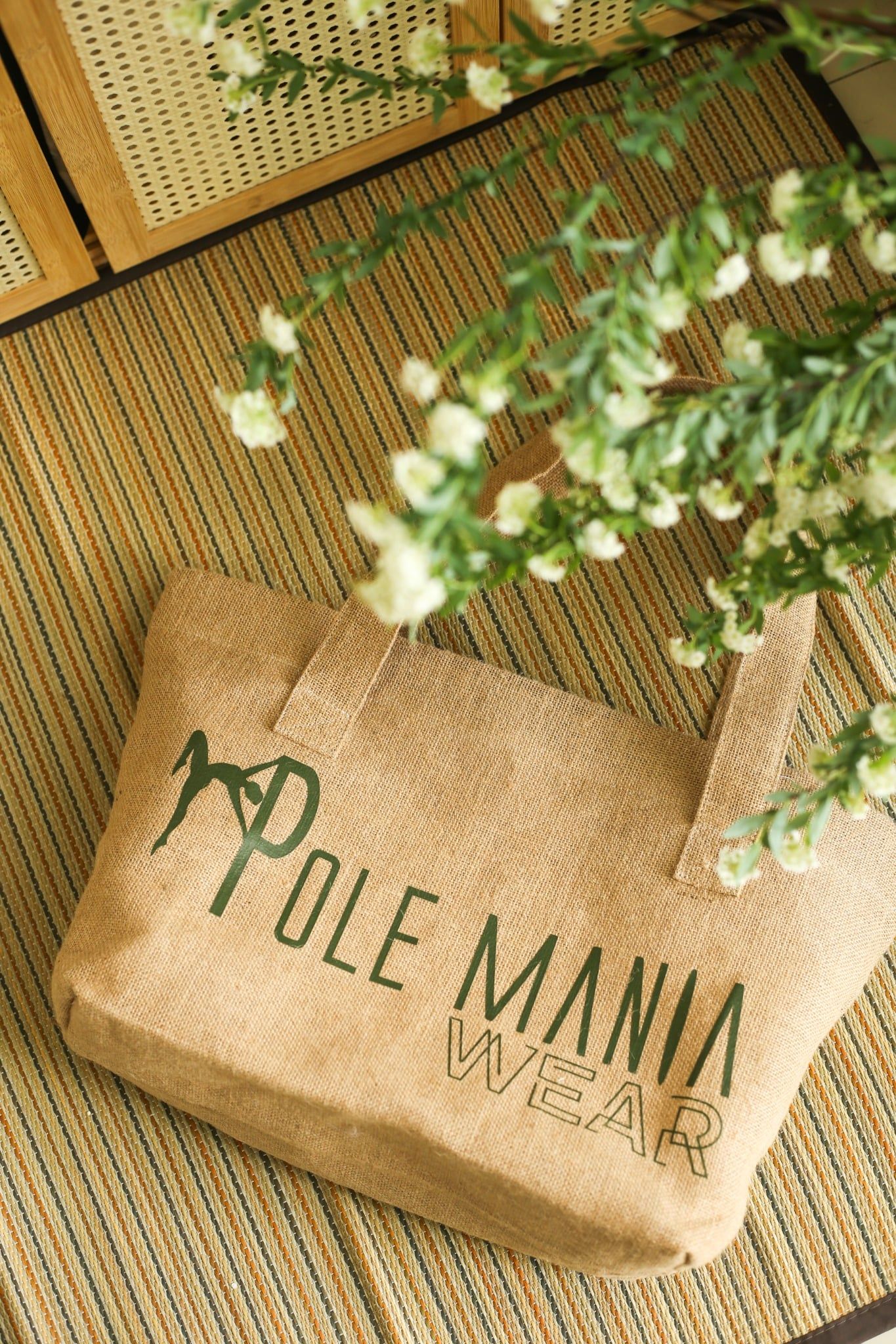  Pole Mania Tote Bag - Beige 