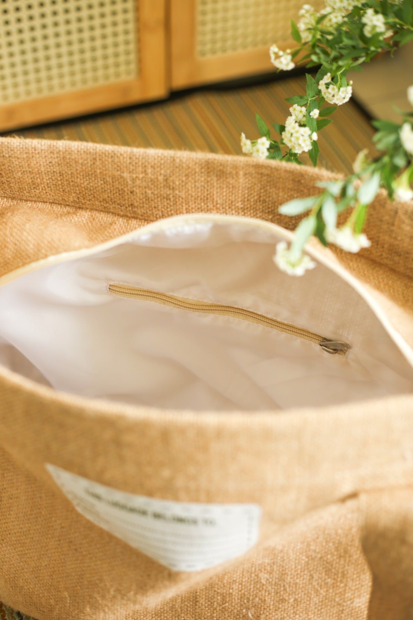  Pole Mania Tote Bag - Beige 