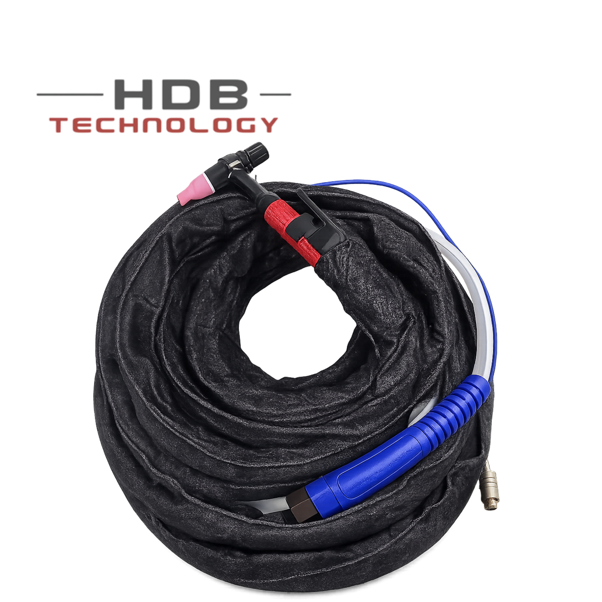  Bộ dây hàn Tig QQ 150AAA, ống silicone bọc vải chống cháy dùng cho máy hàn Tig có dòng hàn ≤ 150A 