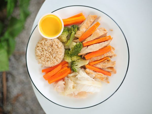  Ức gà nướng sốt mật ong - Cơm văn phòng healthy 