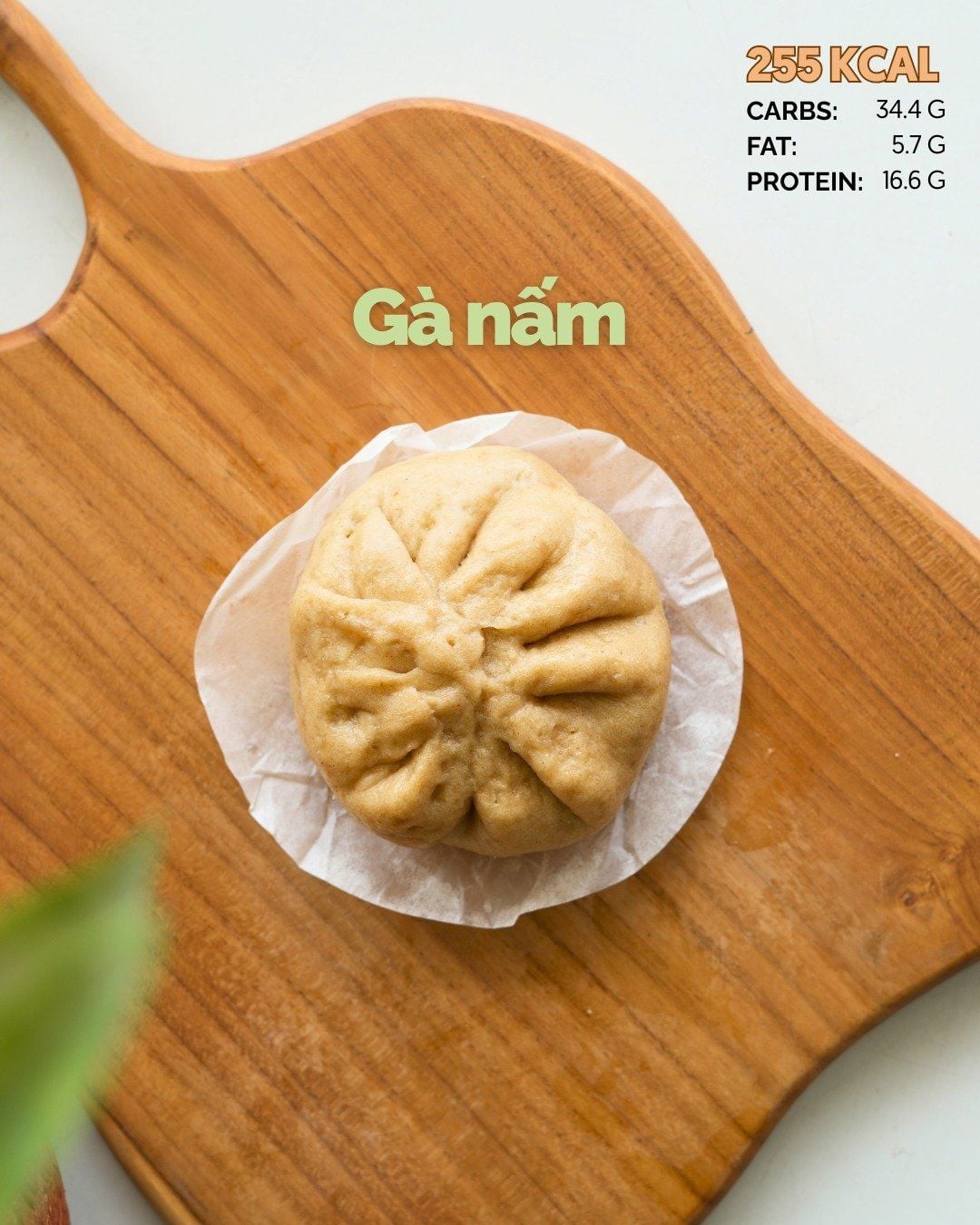  Bánh bao nguyên cám - Nhân Gà nấm 