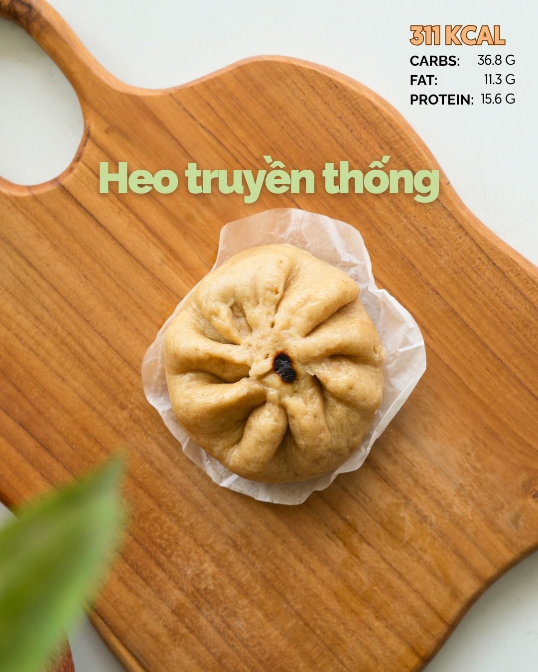  Bánh bao nguyên cám - Nhân Heo truyền thống 