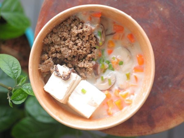  Đậu hũ bò băm sốt nấm - High Protein 