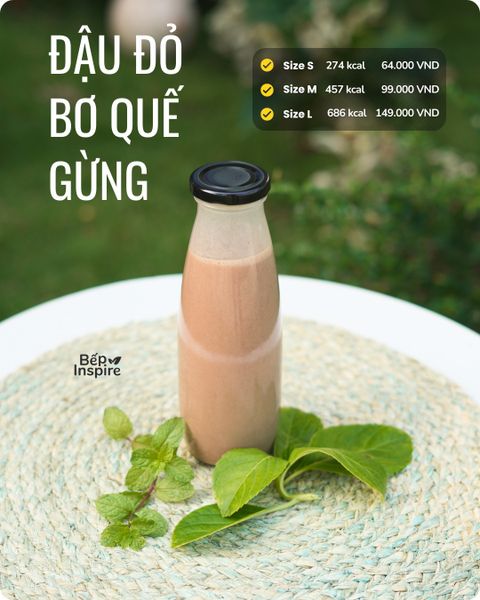  Sữa Cao đạm: Đậu đỏ bơ quế gừng 