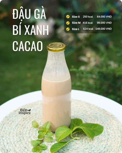  Sữa Cao đạm: Đậu gà bí xanh cacao 