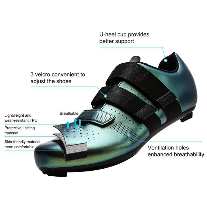 Giày Đạp Xe Road SANTIC Ares Velcro Cycling Shoes
