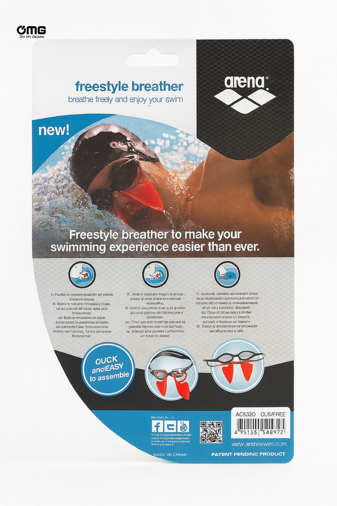 Dụng Cụ Hỗ Trợ Hít Thở Khi Bơi AREAGS630_Phụ kiện thể thao Arena
