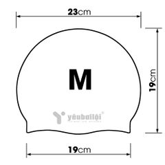 Mũ Bơi Silicone Sắc Màu YBL2301