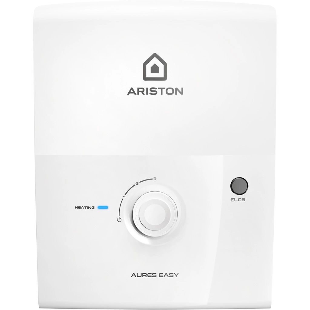 Máy Nước Nóng Trực Tiếp Ariston AURES EASY 3.5 - Công suất 3500W, Vòi sen 1 chế độ, Điều chỉnh nhiệt độ 3