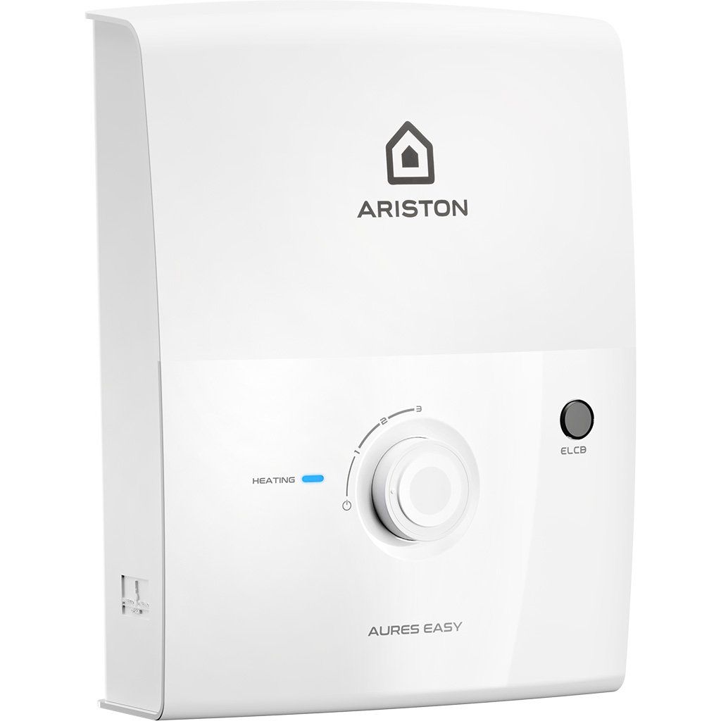 Máy Nước Nóng Trực Tiếp Ariston AURES EASY 3.5 - Công suất 3500W, Vòi sen 1 chế độ, Điều chỉnh nhiệt độ 3