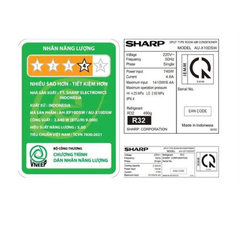 Máy Lạnh Sharp Inverter 1.5 HP AH-XP13DSW - Mẫu Mới 2026